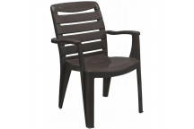 MIA BLACK POLYPROPYLENE HIGH BACK CHAIR 601X588X510MM