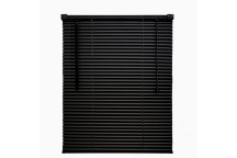 ALUMINIUM HORIZONTAL SATIN BLACK VENETIAN BLIND 470X900MM 25MM