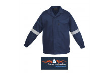 REFLECTIVE NAVY FLAME ACID RESIST D59 JACKET NO40