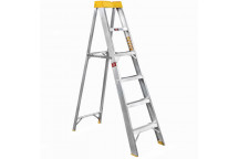 6 STEP ALUMINIUM INDUSTRIAL LADDER 150KG LOAD