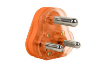 ELECTICMATE ORANGE HOLLOW PIN PLUG TOP  16AMP