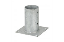 GALVANIZED STEEL ROUND YELLOW ANCHOR POLE 101MM