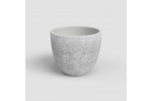ARTEVASI HESTIA LIGHT GREY CERAMIC POT 25CM