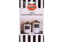 STICKER CHALKBOARD CRAFT LARGE 64X95MM 12PIECE