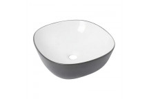 BIJIOU ONYX GREY EVOQUE FREESTANDING BASIN 400X400X150MM