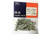IKA NYLON NAILING  5 X 35MM  25 PER PACK