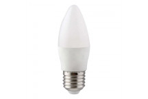 EUROLUX LED CANDLE BULB E27 COOL WHITE OPAL 7W 240V
