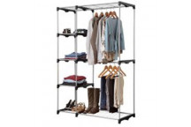 5 SHELVES LAUNDRY HOUSE DOUBLE ROD CLOSET