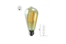 OLITE GOLD DIMMABLE E27 LED FILAMENT BULB ST64 8W
