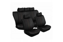 GALAXY SEAT COVERS BLACK/RED 11PCE