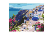 PAINT  BY NUMBERS  BS51589 SANTORINI LANDSCAPE