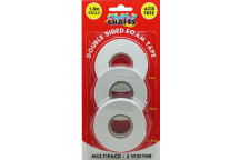 3 PACK CRAFT DOUBLE SIDED TAPE 6MM 10MM 12.5MM