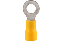 RUWAG PRE-INS RING TERMINAL YELLOW 4MM 25 PER PACK