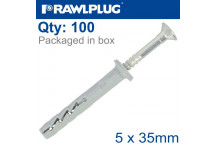 HAMMER IN FIXING CYLINDER HEAD 5X35MM TUB 100PIECE