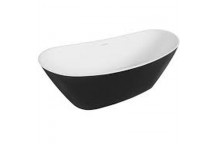 BIJIOU BLACK PETRUS FREESTANDING ACRYLIC BATH 1700X740X680MM