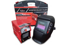 GENE ARC INVERTER WELDER KIT 140A CW AUTO DARK + 500G RODS