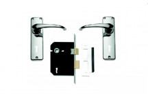 RADIUS LOCKSET INSERT CHROME PLATED CYLINDER