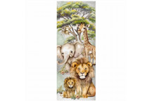 NON TEAR GARDEN SAFARI BABES DOOR SIZE DECO 815X2050MM