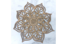 LARGE WOOD MANDALA ORIENTAL