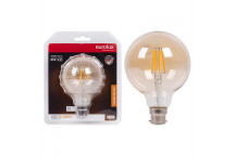 EUROLUX LED FILAMENT MINI BULB B22 4W AMBER