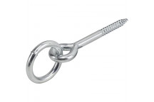 GALVANIZED STEEL RING BAR WITH WOOD THREAD 98X40MM