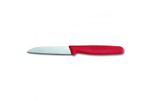VICTORINOX PARING KNIFE STRAIGHT EDGE RED 8CM