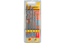 ALPEN MULTICUT DRILL BIT SET 5 PIECE HEX SHANK 4 5 6 8 10MM