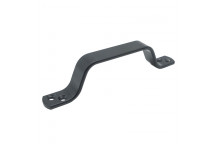 POWDER COATED STEEL BLACK DOOR HANDLE 160X20MM