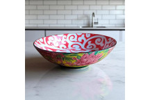 DISH SERVING ETHNIC 20495  ROUND 30CM