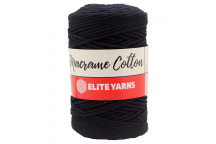 ELITE YARN MACRAME COTTON BLACK 200MT