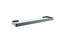 BLACK ONYX GLASS SHELF