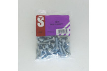 HEXAGON BOLT AND NUT 6X25MM 50PER PACK