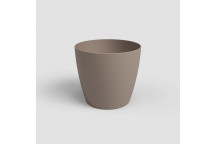 ARTEVASI SAN REMO MATTE TAUPE PLASTIC POT 12CM