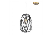 EUROLUX NOIR BLACK & GOLD PENDANT LIGHT