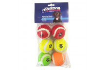 MARLTONS TENNIS BALL PET TOY 6 PER PACK