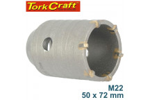 TORK CRAFT M22 HOLLOW CORE DRILL BIT 50X72MM