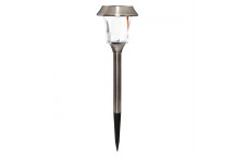 SOLARMATE STAINLESS STEEL GARDEN SOLAR LIGHT 10LUMENS