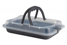 ROASTING PAN WITH LID 36X23CM