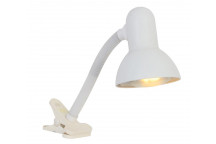 EUROLUX STUDENT DESK LIGHT WITH CLAMP 120MM WHITE