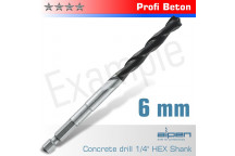 ALPEN CONCRETE PROFI BETON DRILL BIT 6MM HEX SHANK