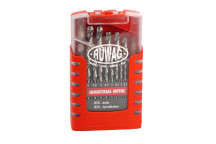 RUWAG 19PC GRIP BOX INDUSTRIAL METAL DRILL BIT SET 1 - 10MM