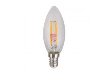 EUROLUX BULB LED CANDLE FILAMENT E14 WARM WHITE 4W 240V