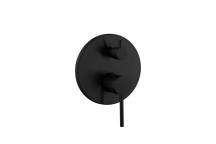 BIJIOU BLACK EVON CONCEALED BATH AND SHOWER MIXER