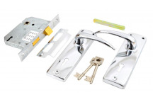 JAGUAR 3 LEVER SABS CHROME LOCKSET