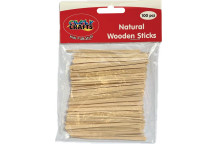WOODEN CRAFT STICK 88MM 100PIECE
