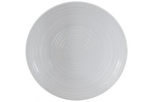 WHITE MELAMINE ROUND PLATTER 35.5CM