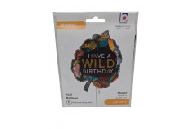 BALLOON PARTY  25201P 30\'  WILD PARTY  FOIL 46CM