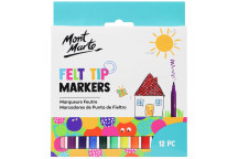 CRAFT FELT TIP MARKERS 12 PIECE