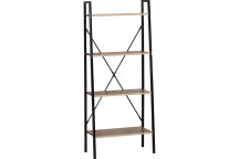 4 TIER FLAT BACK LADDER SHELF