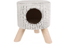 VALEMOUNT SNAKE SUEDE PET BED GREY 38X38X45CM.